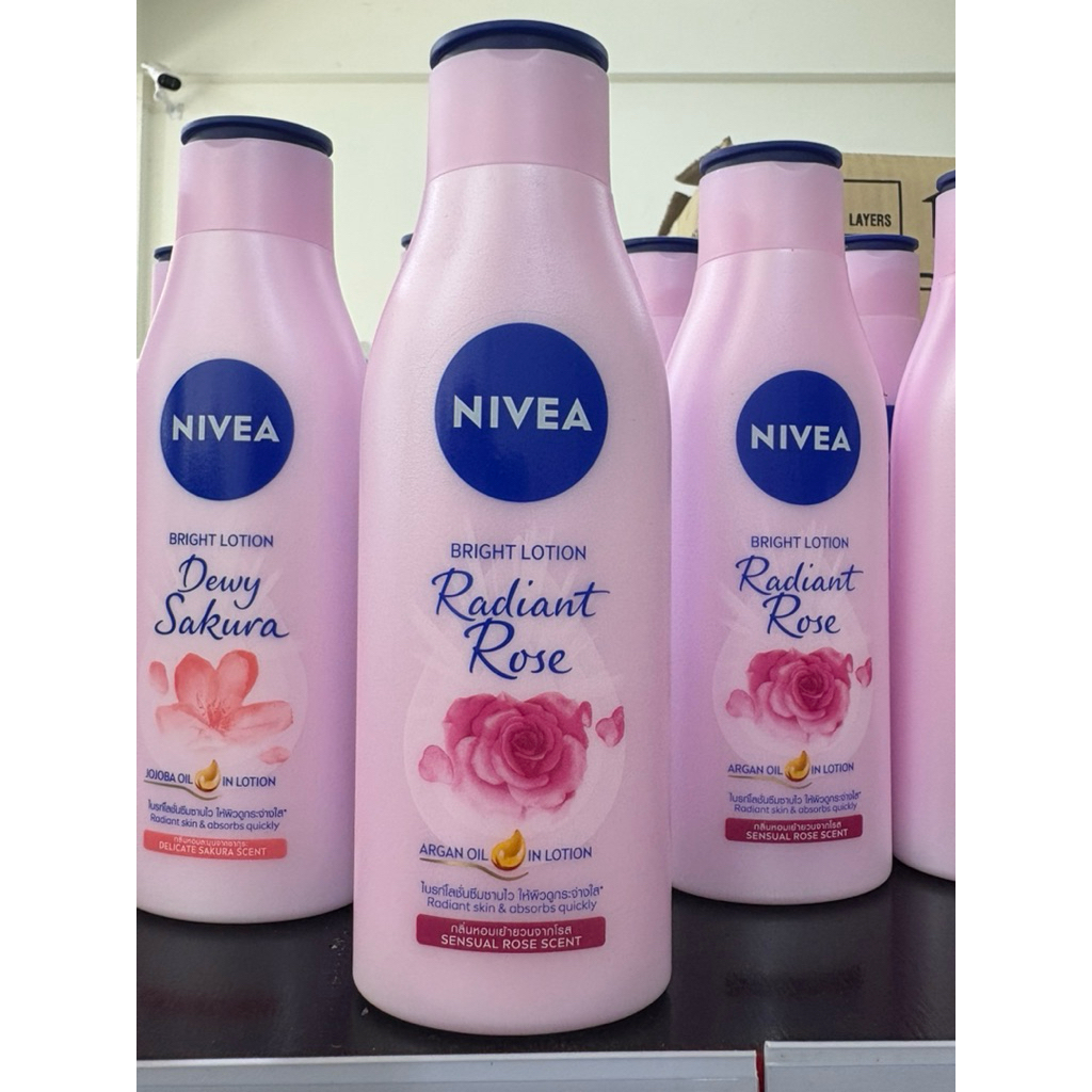 Nivea เรเดียนท์โรสไบร์ทโลชั่น200ml
