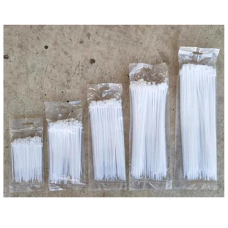 เคเบิ้ลไทร์ 1 ซอง 100 เส้น สายเคเบิ้ลไทร์ สายรัดไนล่อน Cable Tieหนวดกุ้ง 4 นิ้ว 6 นิ้ว 8 นิ้ว 10 นิ้ว สีขาว สีดำ