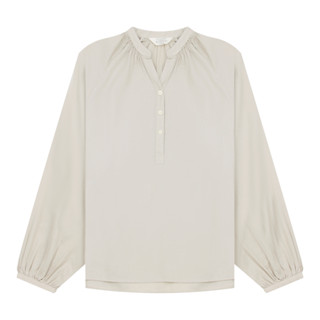 GIORDANO เสื้อเชิ้ตแขนยาว ผู้หญิง Women's Linen Shirt 053442…