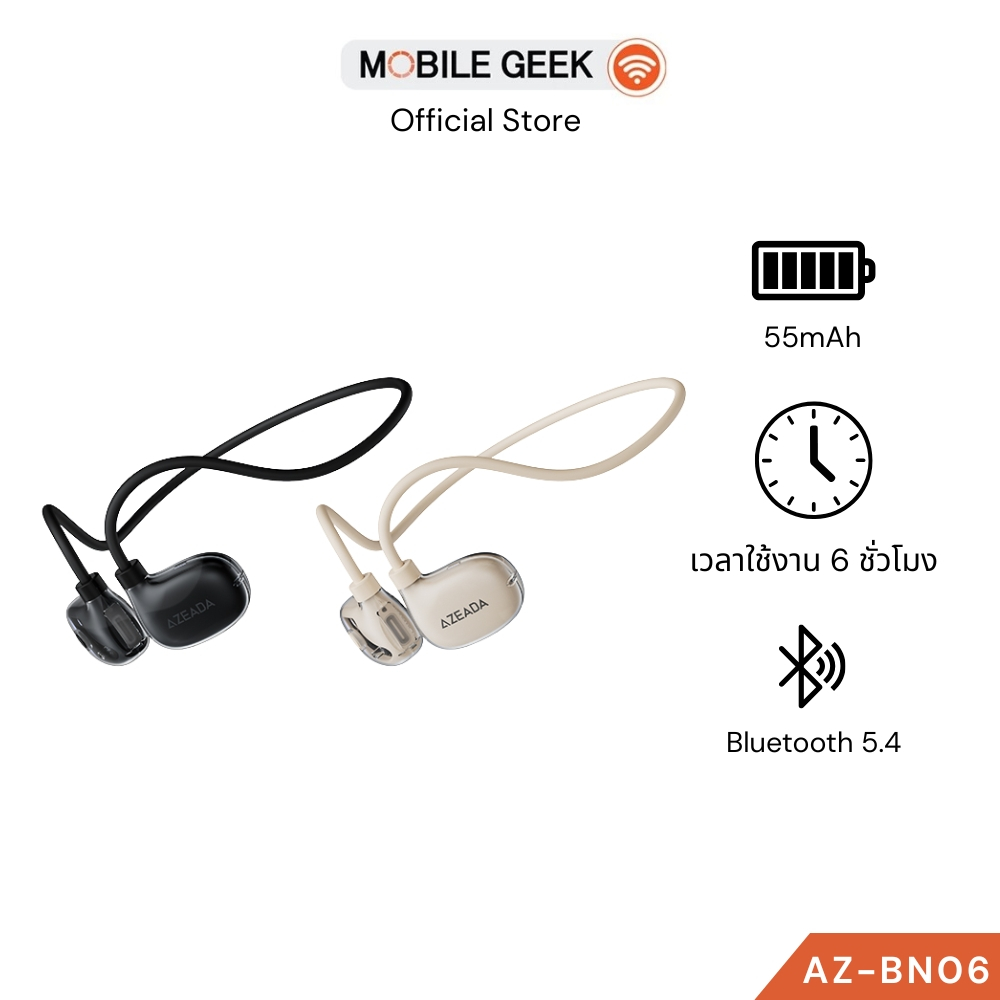 (NEW) Azeada รุ่น AZ-BN06 หูฟังเปิดหูชุดหูฟัง OWS Air Conduction หูฟังหูฟังไร้สาย