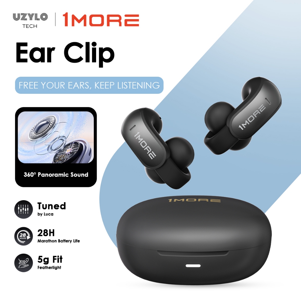 1MORE S12 หูฟังเปิดหู เบา5g 360° เบสแน่น EQ6 แบบ BT5.4 เสถียร เกมไม่ดีเลย์ ENC โทรชัด แบต28ชม. กันน้