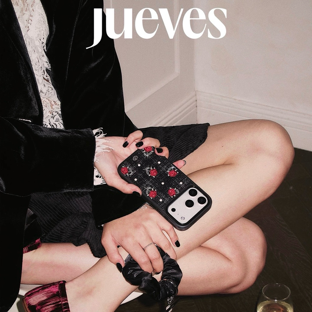 jueves red rose phone case
