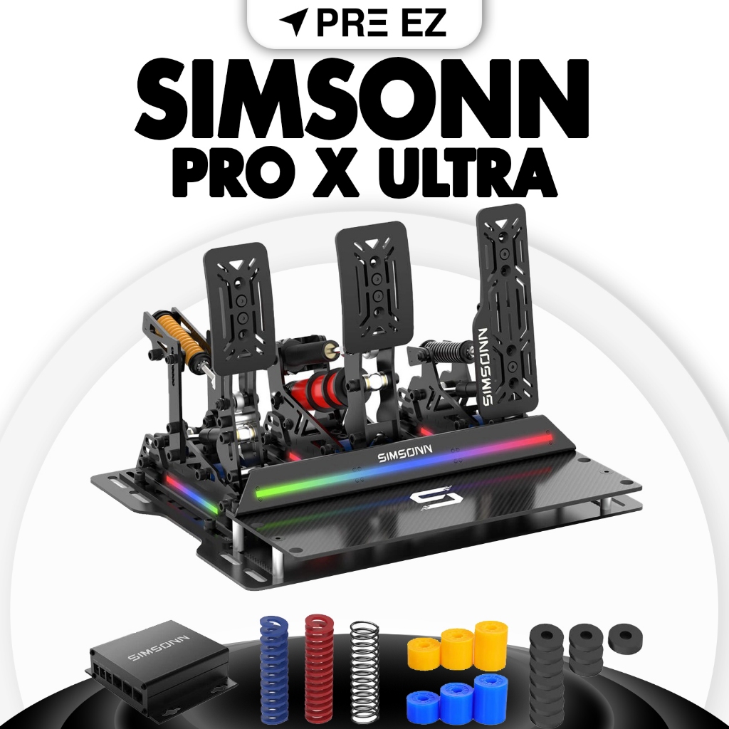 พร้อมส่ง ! Simsonn Pro X Ultra Pedals 3 แป้น | แป้นเหยียบ Sim Racing