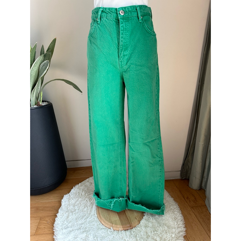 ZARA - กางเกงยีนส์ ทรงระบอก SIZE EU38 - แท้ 💯(มือ 2)