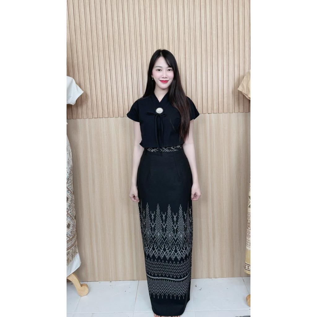 TANTANOD-รวมชุดเซตทุกรุ่น(สีดำ)(ผ้าฝ้ายพิมพ์ลาย)