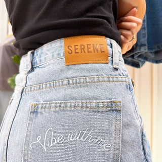 Serene's Choice กระโปรงกางเกง ยีนส์ ขาสั้น ไม่ยืด ทรงสวย ผ้าอย่างดี Denim Skort Jeans Skirt