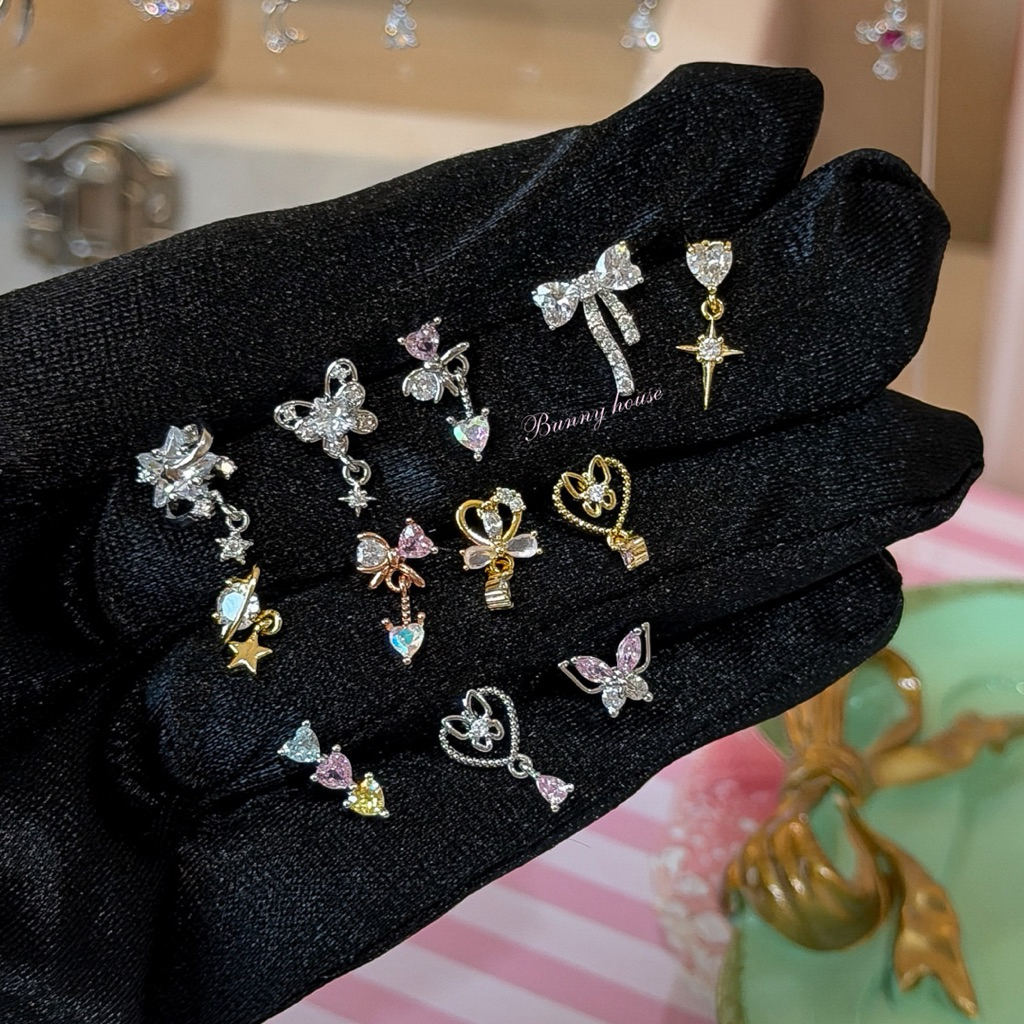 3/3 🎀มีส่งด่วน🎀 จิวหู ต่างหูเงิน ต่างหูจิว 1ชิ้น พร้อมส่ง