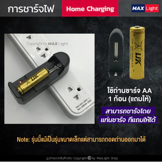 MaxLight (ถอดถ่านได้) ไฟฉาย รุ่นเล็ก ไฟฉายพกพา สว่างแรงสูง รุ่น SK68 ไฟ 5 ระดับ Zoomส่องไกลได้ มีไฟกระพริบ