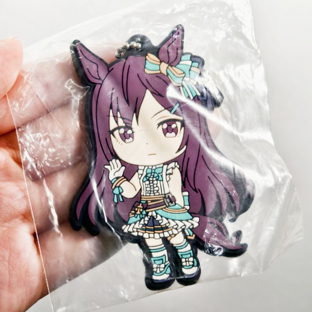 [พร้อมส่ง]Uma Musume Pretty Derby Mejiro Dober keychain strap สาวม้า เมจิโระ พวงยาง