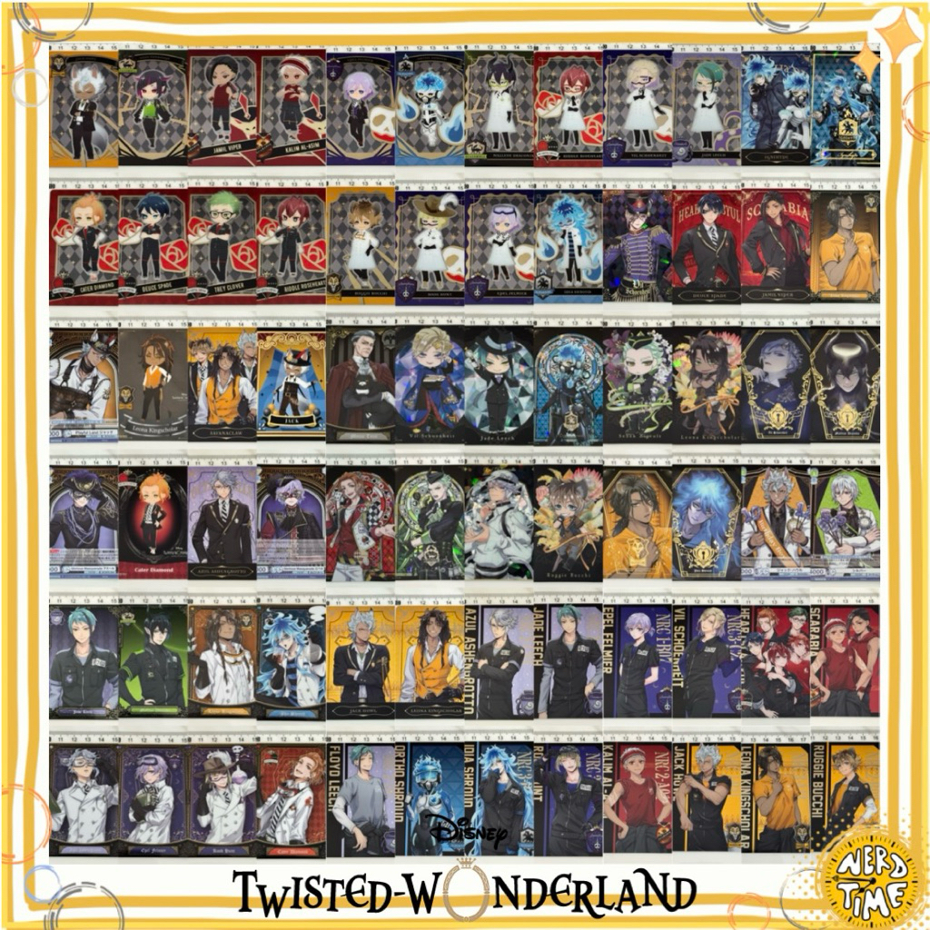 มีมากกว่าในภาพ2️⃣ การ์ด Twisted Wonderland Trading Card Metal card collection Idia Malleus Lilia Riddle อิเดีย มัลเลอุส