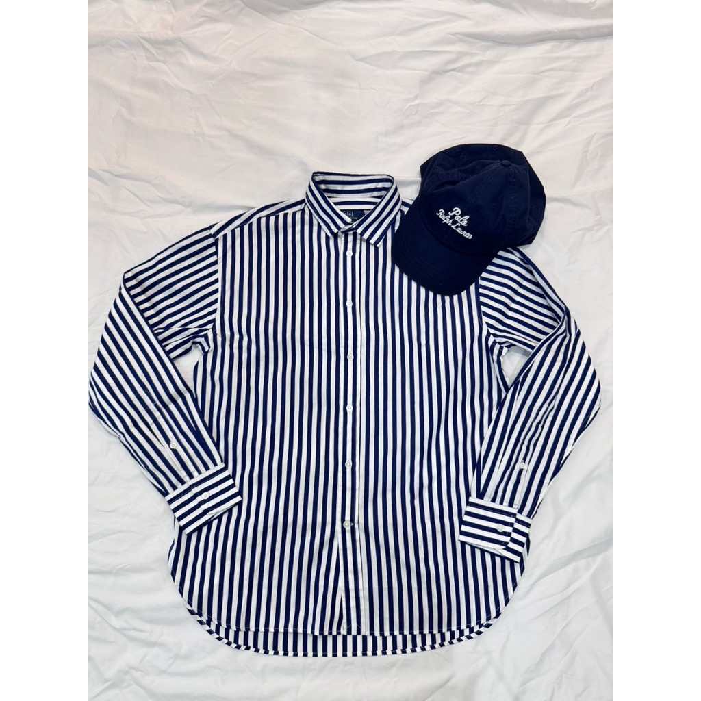 Relaxed Fit Striped Cotton Shirt