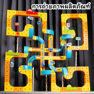 💥Hot Toys 3Dชุดรางรถไฟขนาดใหญ่ ไฟพลังไฟฟ้า USBดีไซน์ติดตั้งง่าย ความทนทานนาน ของขวัญสำหรับเด็ก