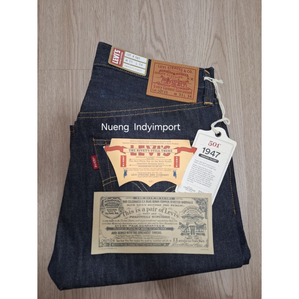 501 bigE LVC1947size31x34Made in usa🇺🇸