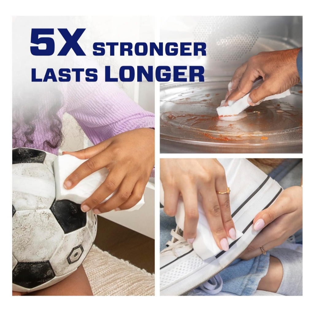 Mr. Clean Magic Eraser, Extra Durable, Multi Purpose Cleaning Pad, Shoe, Bathroom, Shower, Kitchen, Car Window, 10 count ราคา ถูกที่สุด ดีลบีเคเค แกลเลอรีภาพที่ 3