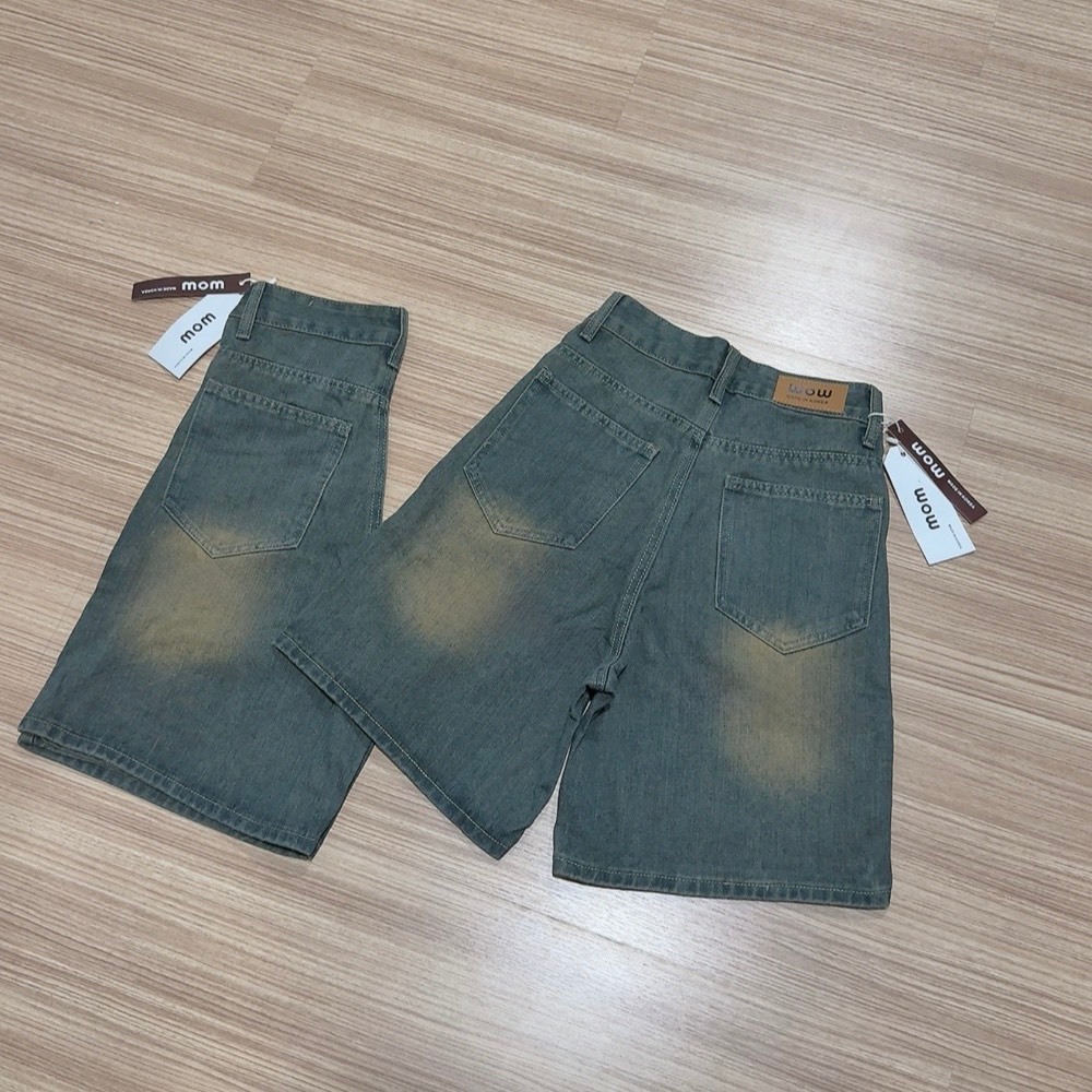 WOW รุ่น 825 กางเกงยีนส์ ขาสั้น แต่งเฟดขา ทรงสวย ผ้าไม่ยืด - รูปที่ 5