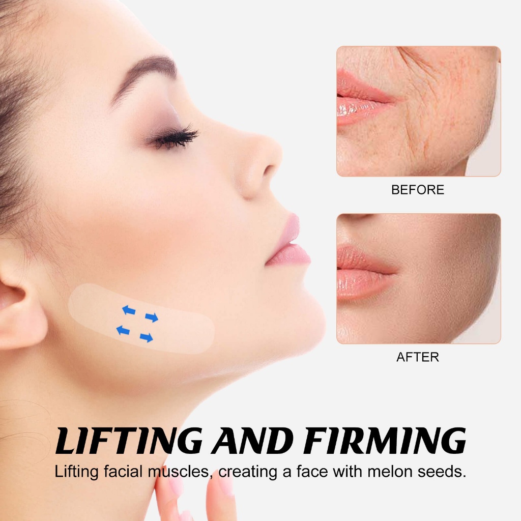 Jaysuing สติกเกอร์หน้าเรียว Facial Lifting Patch สติ๊กเกอร์หน้าเรียว ช่วยยกกระชับใบหน้า ปรับรูปหน้า กระชับและยกกระชับผิว - รูปที่ 2