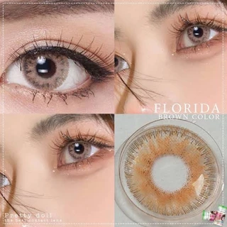 (COD) คอนแทคเลนส์ Contactlens สายฝ Florida สายตา+ปกติ Prettydoll 0 ถึง - 6.00 เลนส์นิ่มสบายฟรีตลับ