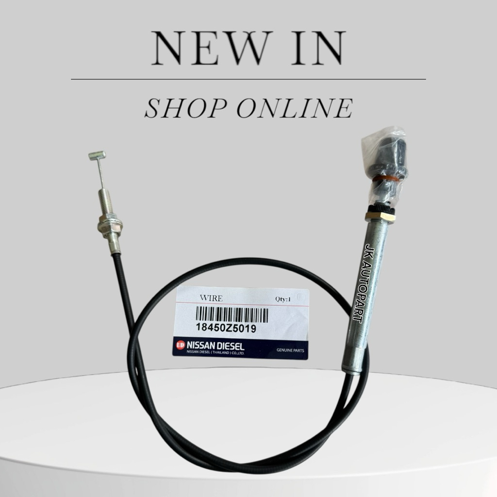 สายตั้งเครื่อง NISSAN UD CW430 18450-Z5019L แท้ๆเบิกศูนย์ สายคันเร่งเครื่องนิสสัน/EGNHK