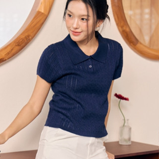 Klean polo knit top by MAMIL