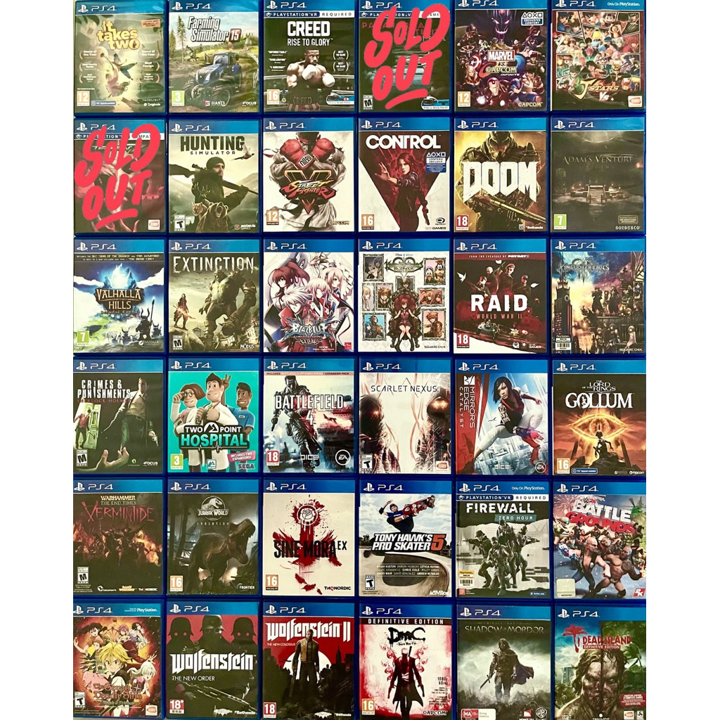 แผ่นเกม ps4 มือสอง (1)