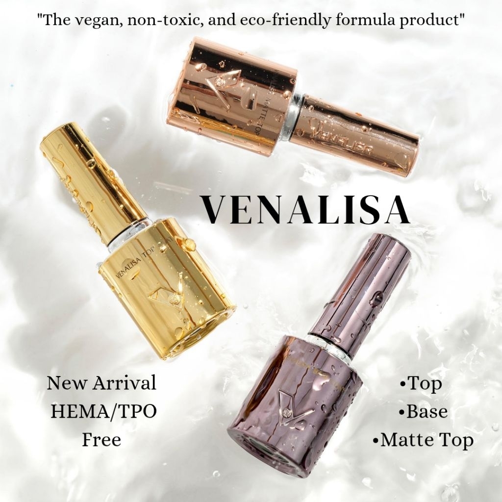 (NEW) Venalisa (HEMA-TPO Free) เบส/ท็อป base top ติดทน เงานาน กันรอยขีดข่วน