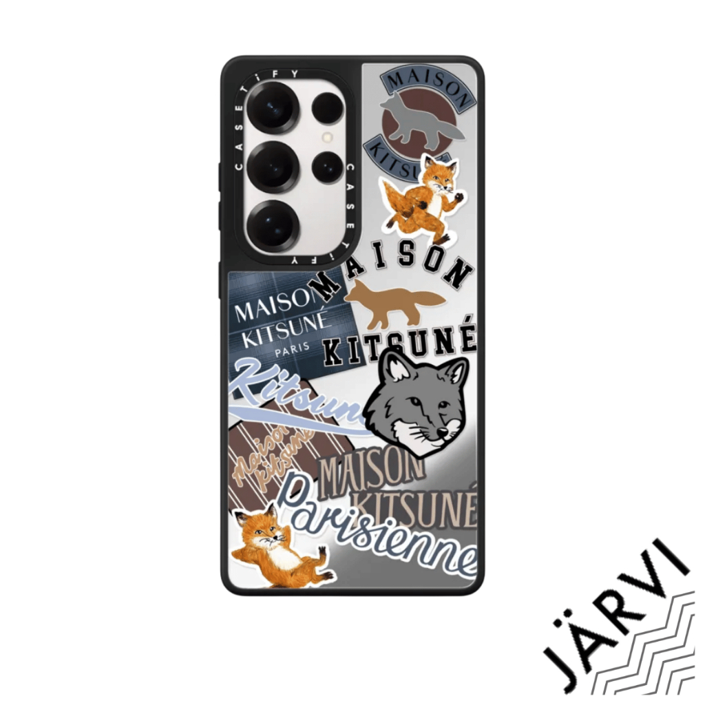 [ส่งด่วน/พร้อมส่ง] CASETiFY | Fox Sticker Case - Clear Edition [Maison Kitsune] #For iPhone Samsung 