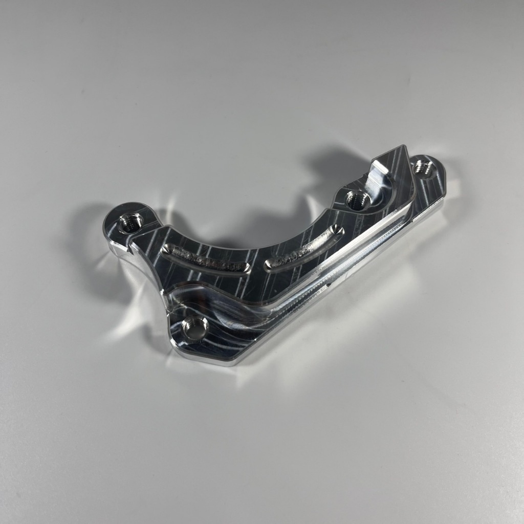 ขาจับปั้มCNC ปักข้าง/ด้วงHP WAVE-110i WAVE-125i Wave110I (09-25) WAVE125I (12-25) โช้คเดิม จาน220มม.