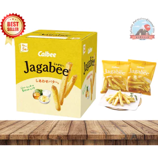 Calbee Jagabee มันฝรั่งแท่งกรอบอร่อย80g (1กล่อง มี 5 ซอง)1 ซอง มี 16 g. มี 3 รสชาติ ให้เลือก