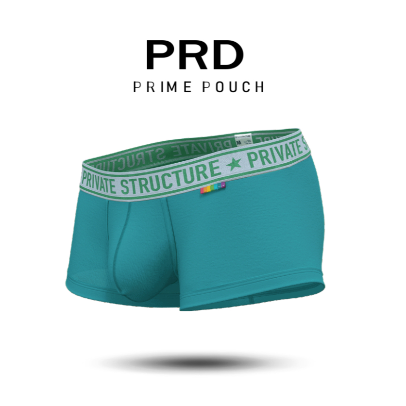 Private Structure กางเกงชั้นในชาย รุ่น PRD Mid Waist Trunk - Glacier Green [4386]