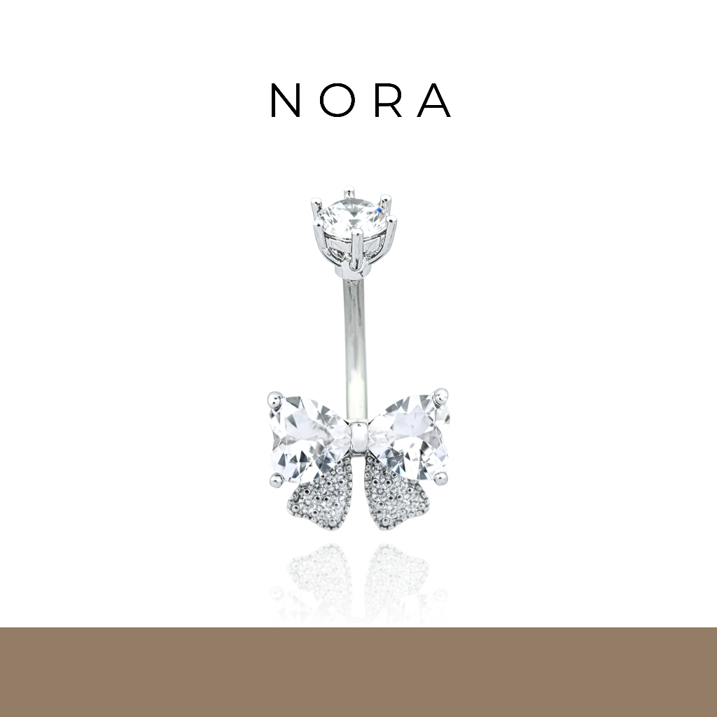 Jewelry แหวนสะดือ ปุ่มท้องแหวน สเตนเลส ผีเสื้อ ใกล้ชิด เจาะสะดือ เครื่องประดับหน้าท้อง NR250709