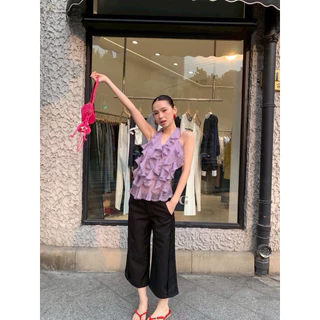 BY IRA 6392 Kate Top เสื้อคล้องคอแต่งระบาย เปิดหลัง เซ็กซี่มีระดับ