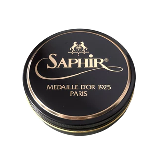 Saphir แว็กซ์ขัดรองเท้า ตลับดำ / น้ำเงิน