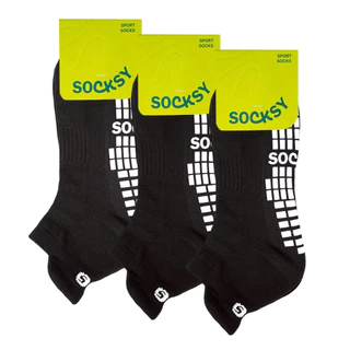 Socksy ถุงเท้าออกกำลังกาย มีปุ่มกันลื่นและปุ่ม Back tab กันเสียดสีหลังเท้า (แพ็ค 1 คู่) รุ่น FV-0001
