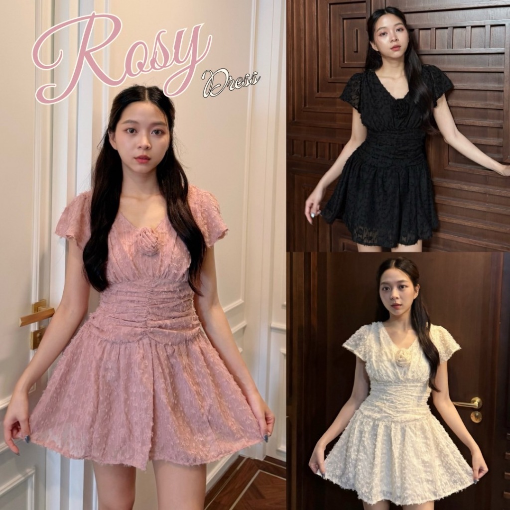 SIRINTRA : ROSY DRESS มี 3 สี