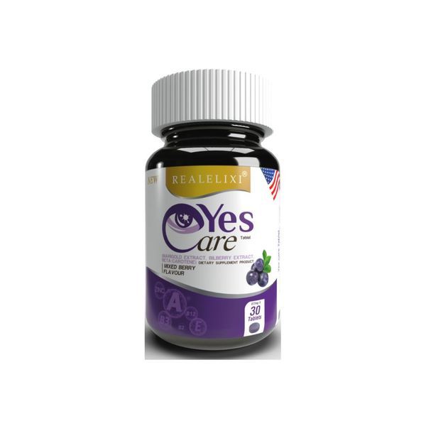 Realelixi Yes Care ผลิตภัณฑ์เสริมอาหาร บำรุงสายตา 30 เม็ด