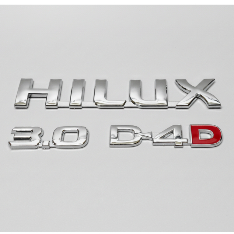 โลโก้ HILUX 3.0 D-4D ติดข้างประตู TOYOTA VIGO โตโยต้า วีโก้