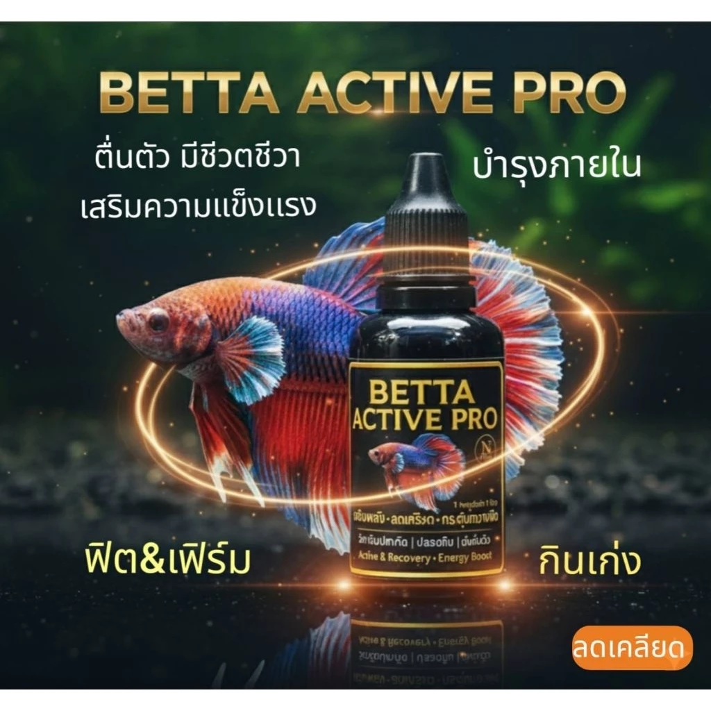 BETTA ACTIVE PRO สำหรับปลากัด ปลาสวยงาม