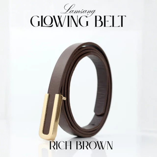 (🇹🇭 พร้อมส่ง) LAMSANG B20 Glowing Belt เข็มขัดสตรี เข็มขัดผู้หญิง หนัง PU ขนาด 1.3 x 100 cm