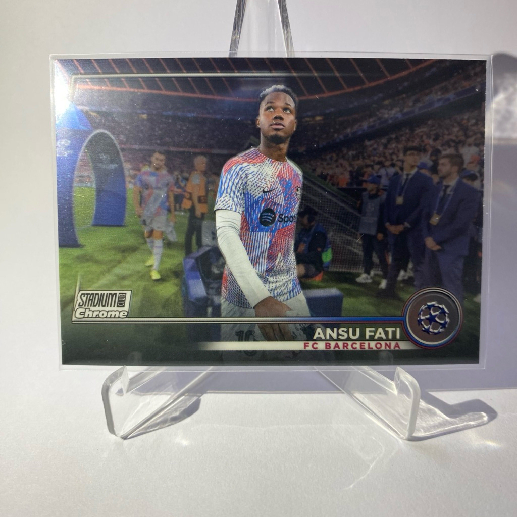 การ์ดนักฟุตบอล ANSU FATI, BARCELONA, TOPPS STADIUM 2023