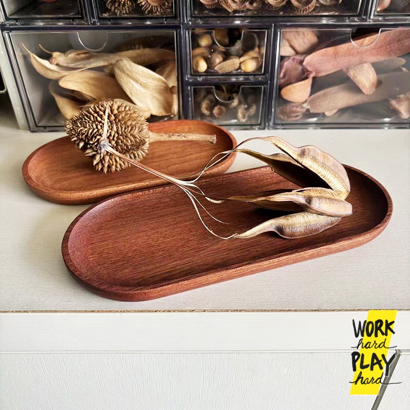 WHPH Shop ถาดไม้ มินิมอล ถาดไม้วางของ สไตล์ญี่ปุ่น เรียบง่าย สําหรับร้านอาหาร ร้านกาแฟ ขายบน Amazon