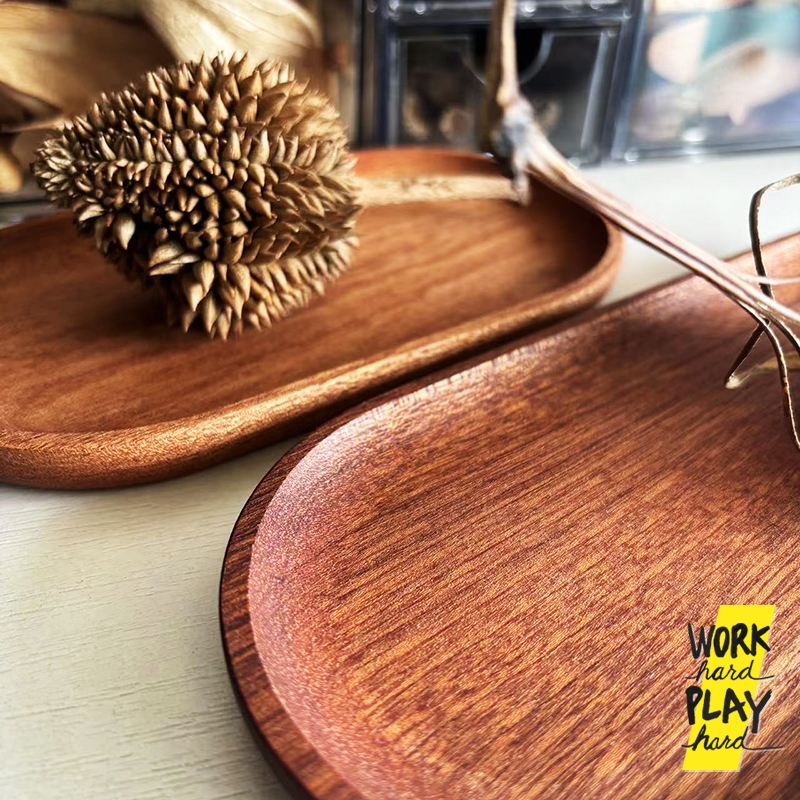 WHPH Shop ถาดไม้ มินิมอล ถาดไม้วางของ สไตล์ญี่ปุ่น เรียบง่าย สําหรับร้านอาหาร ร้านกาแฟ ขายบน Amazon - รูปที่ 2