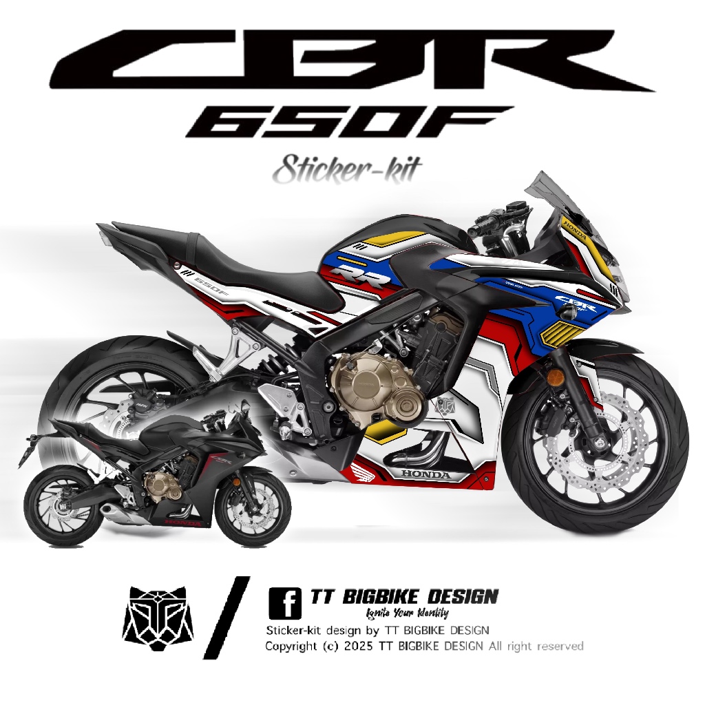 TT BIGBIKE DESIGN ชุดสติ๊กเกอร์ CBR650F(แบรนด์TTBIGBIKEDESIGN)