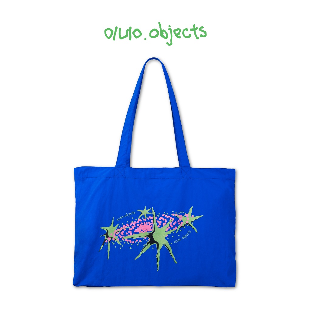 olulo Special - Galaxy Bag กระเป๋า Tote ผ้าไนลอน สีน้ำเงินสดใส