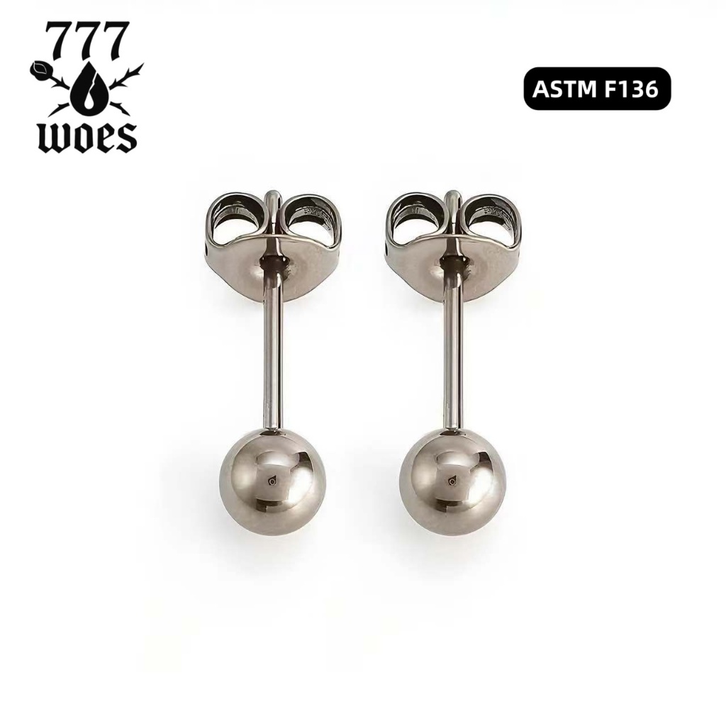 เกรดแพทย์ไทเทเนียมG23ต่างหูล็อกแบบผีเสื้อปลอดภัยต่อผิวไม่แพ้ใส่นอนได้เหมาะสำหรับบูชรูหูแบบพื้นฐาน - รูปที่ 2