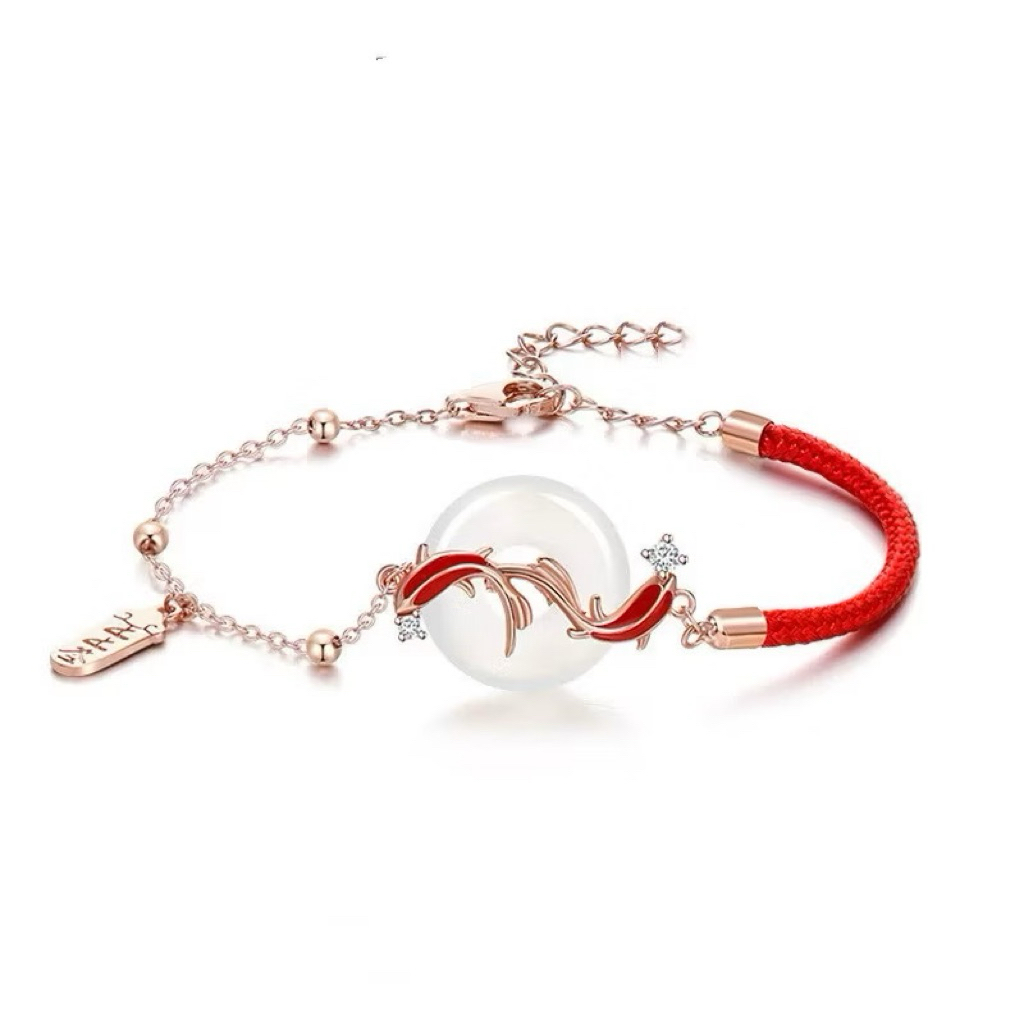 ข้อมือด้ายแดงโซ่ปลาคาร์ฟ เสริมดวง เสริมมงคล โชคดี เสริมโชค ข้อมือปลาคาร์ฟ ด้ายแดง ข้อมือ ปลาคาร์ฟ ด้ายแดงปลาคาร์ฟ - รูปที่ 6