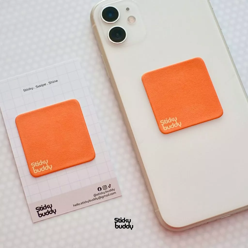 StickyBuddy ที่เช็ดหน้าจอแบบติดได้ สำหรับมือถือ โน๊ตบุ๊ค Gadget เลนส์