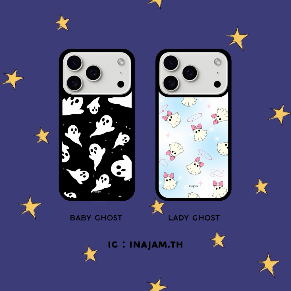 เคสไอโฟนแบรนด์ inajam Collection Baby Ghost | Lady Ghost