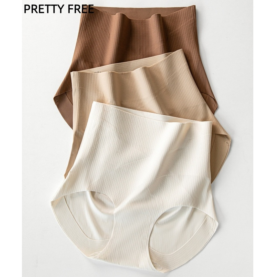 PRETTY FREEกางเกงรัดหน้าท้องเอวสูง ดีไซน์ซิป+ตะขอ ชุดกระชับสัดส่วน ผ้าไม่ย้วยหรือไม่ม้วน กระชับท้อง ขาเรียว