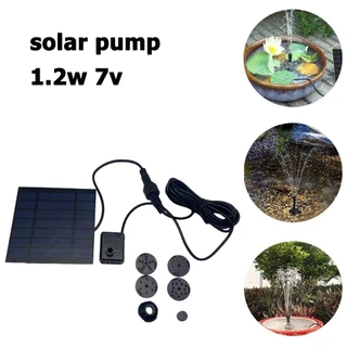 น้ำพุกลางแจ้ง 7V 1.2W น้ำพุโซล่าเซลล์เล็ก ปั๊มน้ำพุ ปั๊มน้ำโซลาเซล solar powered fountain pump น้ำพุพลังงานแสงอาทิตย์