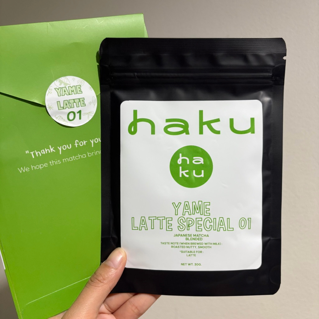 (พร้อมส่ง) Haku Matcha - Latte Special 02 Japaness Matcha Blended 30 g.